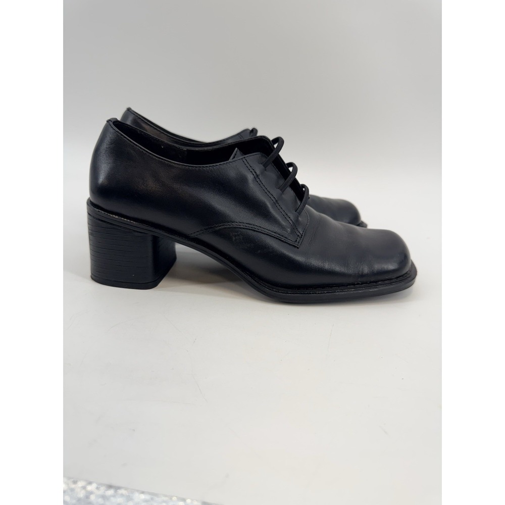 Mootsies Tootsies Women 8 M Charlotte Booties Slip On Leather Black Block Heel